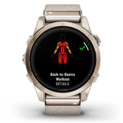 Смарт-часы Garmin Epix Gen 2 Pro 42 мм AMOLED сапфир/песочный, светлый нейлон фото 8