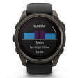Смарт-часы Garmin Fenix 8 51 мм Solar сапфир/темно-серый, силикон фото 3