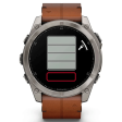 Смарт-часы Garmin Fenix 8 51 мм AMOLED сапфир/ каштановый, кожа фото 7