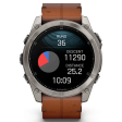 Смарт-часы Garmin Fenix 8 51 мм AMOLED сапфир/ каштановый, кожа фото 6