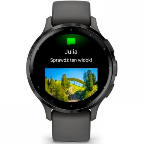 Смарт-часы Garmin Venu 3S 41 мм AMOLED темно-серый/силикон фото 2