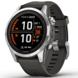 Смарт-часы Garmin Fenix 7S Pro 42 мм AMOLED стекло/серый, графитовый силикон фото 1