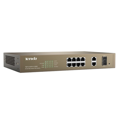 PoE коммутатор Tenda TEF1210P-8-150W фото 3