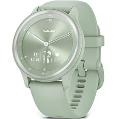 Смарт-часы Garmin Vivomove Sport, стекло/полимер, мятные/силикон