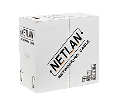 Кабель сетевой UTP Cat5e NETLAN внутренний, Сu, 305м