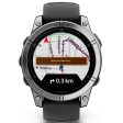 Смарт-часы Garmin Fenix E 47 мм AMOLED нержавеющая сталь, темный силикон фото 10