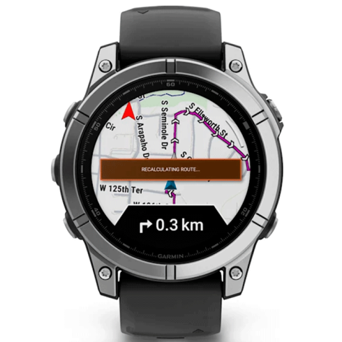 Смарт-часы Garmin Fenix E 47 мм AMOLED нержавеющая сталь, темный силикон фото 10