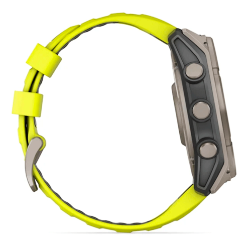 Смарт-часы Garmin Fenix 8 51 мм Solar сапфир/светло-зеленый, силикон фото 11