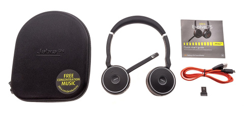 Гарнитура Jabra Evolve 75 Stereo UC incl. Link 370 фото 4
