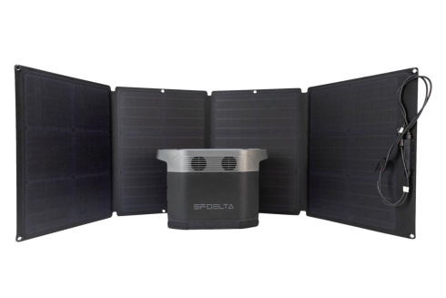 Портативная зарядная станция Ecoflow Delta с солнечной панелью 110W