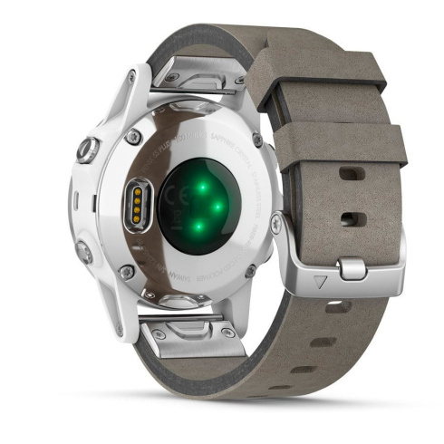 Смарт-часы Garmin Fenix 5S Plus Sapphire белый/серый фото 5