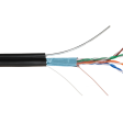 Кабель сетевой F/UTP Cat5e NETLAN, медный, PE -40, внешний, 305м фото 2