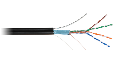 Кабель сетевой F/UTP Cat5e NETLAN, медный, PE -40, внешний, 305м фото 2