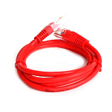 Патч-кабель EuroLan 0.5м красный