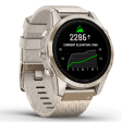 Смарт-часы Garmin Epix Gen 2 Pro 42 мм AMOLED сапфир/песочный, светлый нейлон фото 2
