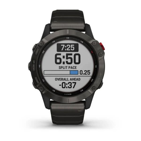 Смарт-часы Garmin Fenix 6 Pro Solar Titanium Carbon фото 4