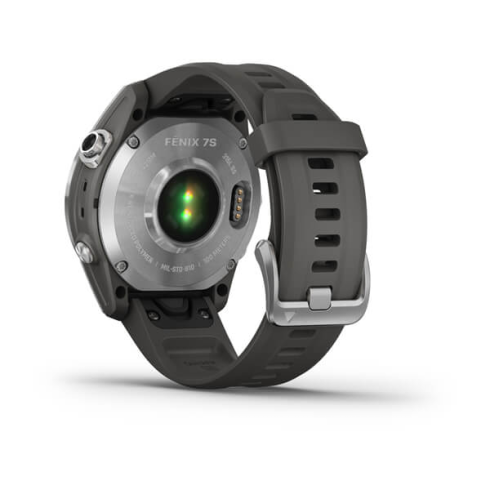 Смарт-часы Garmin Fenix 7S серебро/графит, силикон фото 2