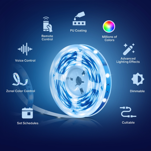 Умная светодиодная Wi-Fi лента TP-Link TL62-5 фото 4