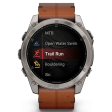 Смарт-часы Garmin Fenix 8 51 мм AMOLED сапфир/ каштановый, кожа фото 4