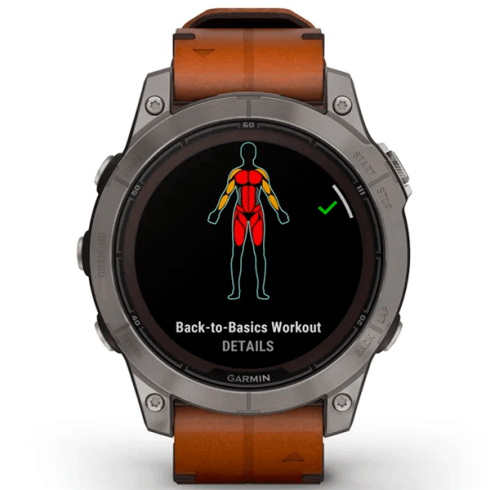 Смарт-часы Garmin Fenix 7 Pro 47 мм Solar сапфир/темный, кожа фото 3