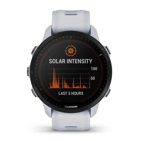 Смарт-часы Garmin Forerunner 955 Solar белые/силикон фото 4