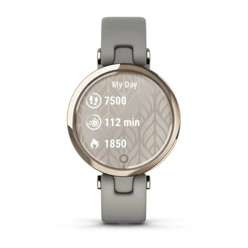Смарт-часы Garmin Lily Classic, стекло/полимер, кремовое золото/серая кожа фото 6
