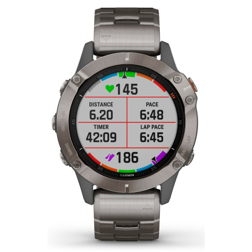 Смарт-часы Garmin Fenix 6 Sapphire титан фото 2