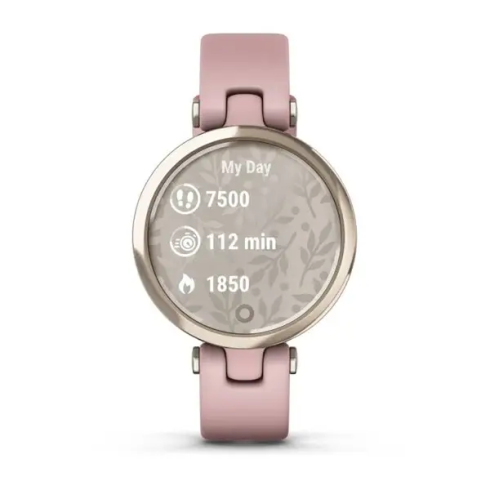 Смарт-часы Garmin Lily Sport, стекло/полимер, золото/розовый силикон фото 2