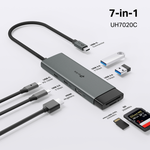 Концентратор USB TP-Link UH7020C фото 5