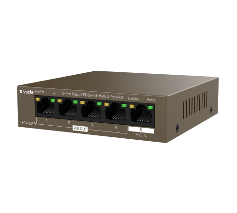PoE коммутатор Tenda TEG1105PD фото 2