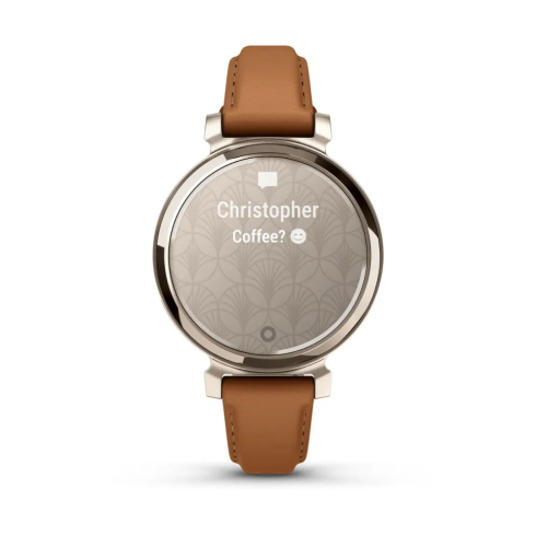 Смарт-часы Garmin Lily 2, стекло/алюминий, коричневый/кожа фото 4
