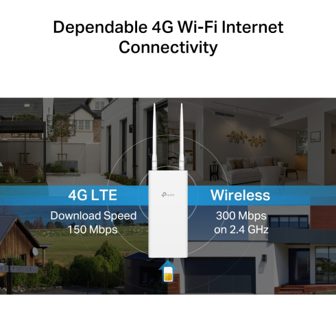 4G LTE роутер TP-Link TL-MR100-Outdoor фото 6