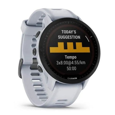 Смарт-часы Garmin Forerunner 955 Solar белые/силикон фото 2