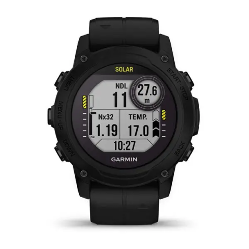 Смарт-часы Garmin Descent G1 45 мм AMOLED сапфир/черный, силикон фото 4