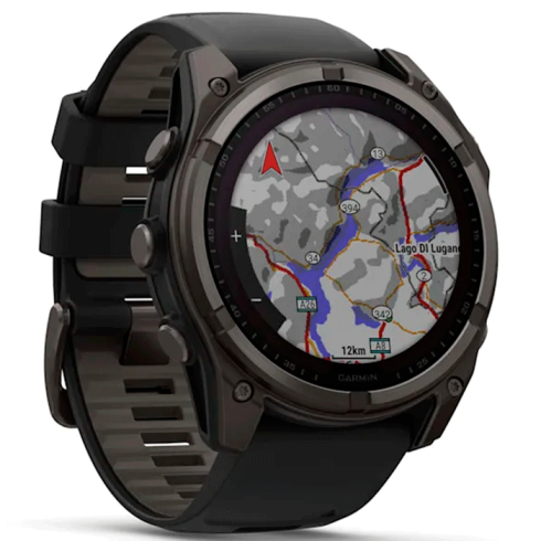 Смарт-часы Garmin Fenix 8 51 мм Solar сапфир/темно-серый, силикон фото 2