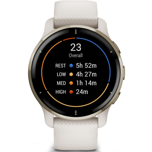 Смарт-часы Garmin Venu 2 Plus 43 мм AMOLED кремовый/силикон фото 3