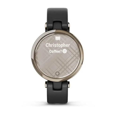 Смарт-часы Garmin Lily Classic, стекло/полимер, черные/кожа фото 2