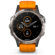 Смарт-часы Garmin Fenix 5 Plus Sapphire титан/оранжевый фото 1