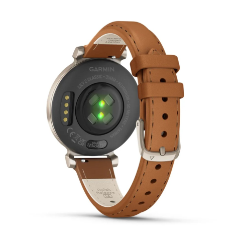 Смарт-часы Garmin Lily 2, стекло/алюминий, коричневый/кожа фото 7