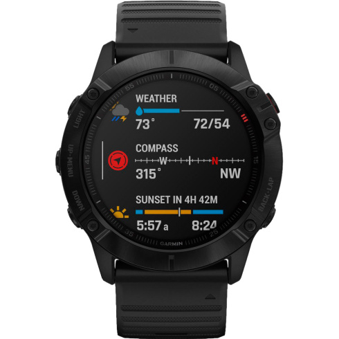 Смарт-часы Garmin Fenix 6X Pro черный