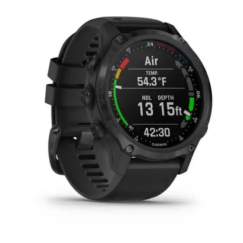 Смарт-часы Garmin Descent Mk2S 42 мм AMOLED сапфир/черный, силикон фото 2
