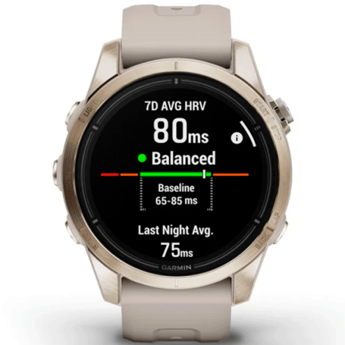Смарт-часы Garmin Epix Gen 2 Pro 42 мм AMOLED сапфир/песочный, силикон фото 4