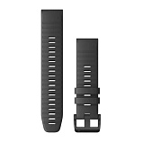 Ремешок Garmin QuickFit 22 для GPS часов Fenix 6/MARQ силикон темно-серый