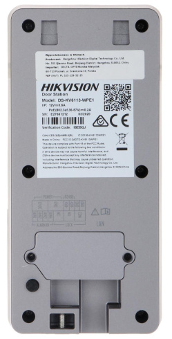 Вызывная панель IP-видеодомофона Hikvision DS-KV6113-WPE1 фото 4