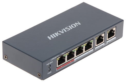 PoE-коммутатор Hikvision DS-3E0106P-E/M фото 4