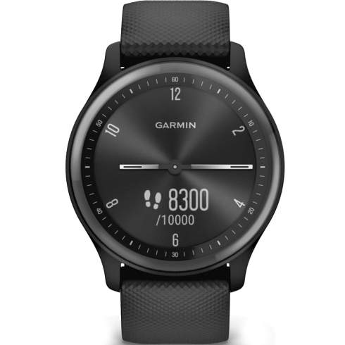 Смарт-часы Garmin Vivomove Sport, стекло/полимер, черные/силикон фото 4