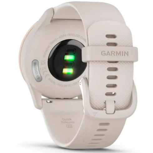 Смарт-часы Garmin Vivomove Trend, стекло/полимер, золото/слоновая кость силикон фото 7