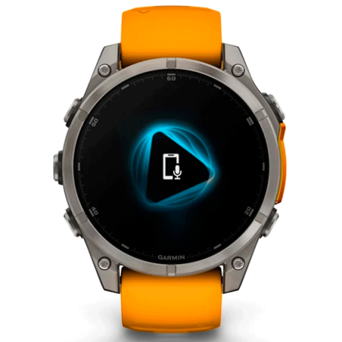 Смарт-часы Garmin Fenix 8 47 мм AMOLED сапфир/оранжевый, силикон фото 7