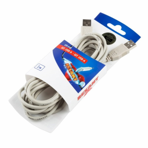 Кабель Rexant USB-А - USB-A  3м фото 2