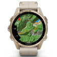 Смарт-часы Garmin Fenix 8 43 мм AMOLED сапфир/золотой, кожа фото 2